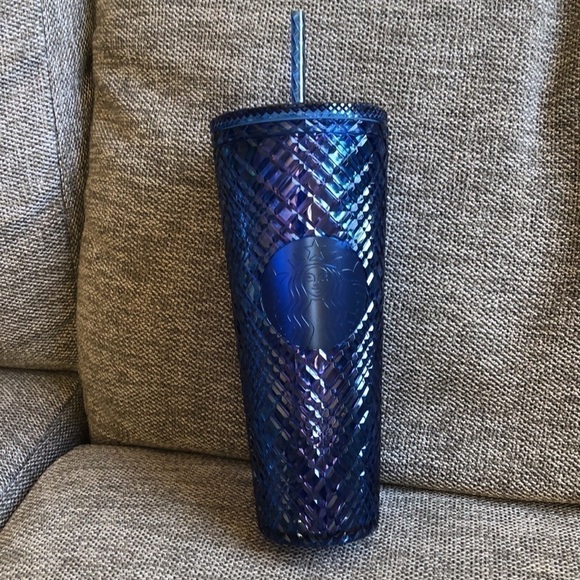 Starbucks Jeweled Diamond Blue Azure Holiday 2022 Ice Tumbler Venti Gift - Picture 5 of 14